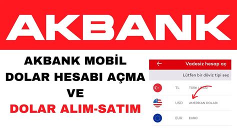 Akbank dolar satış kuru